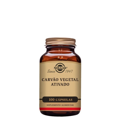Solgar Carvão Vegetal Ativado 100 cápsulas