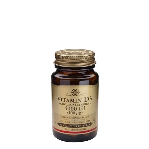 Solgar Vitamina D3 4000IU 60 cápsulas