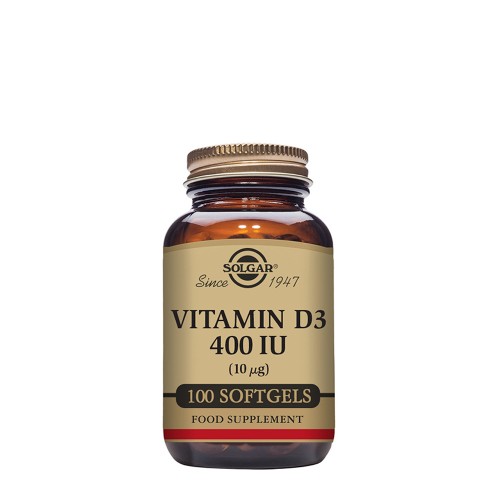 Solgar Vitamina D3 400IU 100 cápsulas