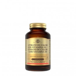 Solgar Citrato de Cálcio com Vitamina D3 60 comprimidos