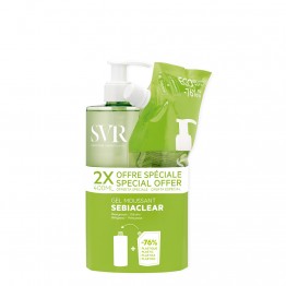SVR Sebiaclear Gel Moussant 400ml + Recarga 400ml
