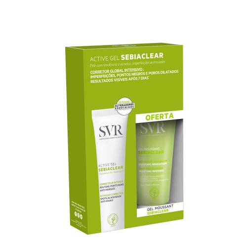 SVR Sebiaclear Active Gel 40ml + OFERTA Gel Moussant 55ml
