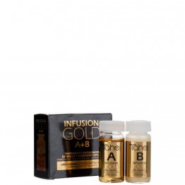 Tahe Botanic Infusion Gold A+B Tratamento Potenciador de Brilho 2x10ml