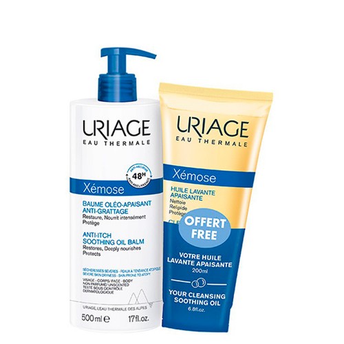 Uriage Xémose Bálsamo Óleo-Apaziguante 500ml + OFERTA Óleo Lavante 200ml