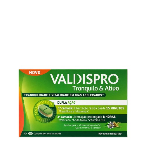 Valdispro Tranquilo & Ativo 30 comprimidos