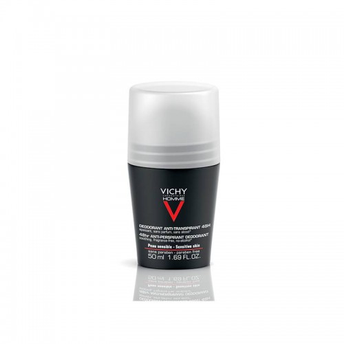 Vichy Homme Antitranspirante Pele Sensível 48h 50ml