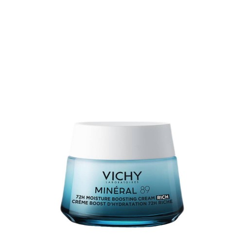 Vichy Minéral 89 Cuidado Boost de Hidratação 72h Textura Rica 50ml