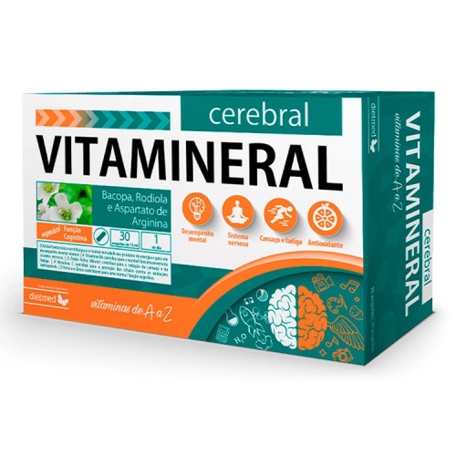 Vitamineral Cerebral 30 ampolas