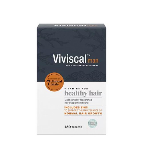 Viviscal Fortalecedor de Cabelo Homem 180 comprimidos