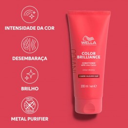Wella Invigo Color Brilliance Condicionador para Cabelo Grosso 200ml