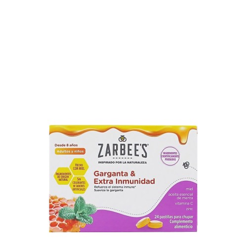 Zarbee's Original Garganta & Extra Imunidade 24 pastilhas