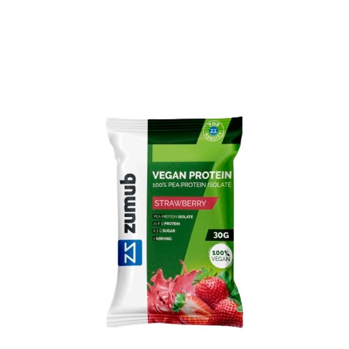 Zumub Proteína de Ervilha Vegan Sabor a Morango 30g